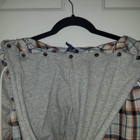 Orange/Blue Flannel Jacket - Picture 3 of 3